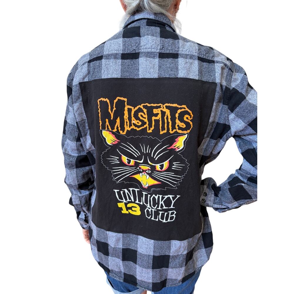 Mifits Upcycled Flannel Shirt Unisex Large L